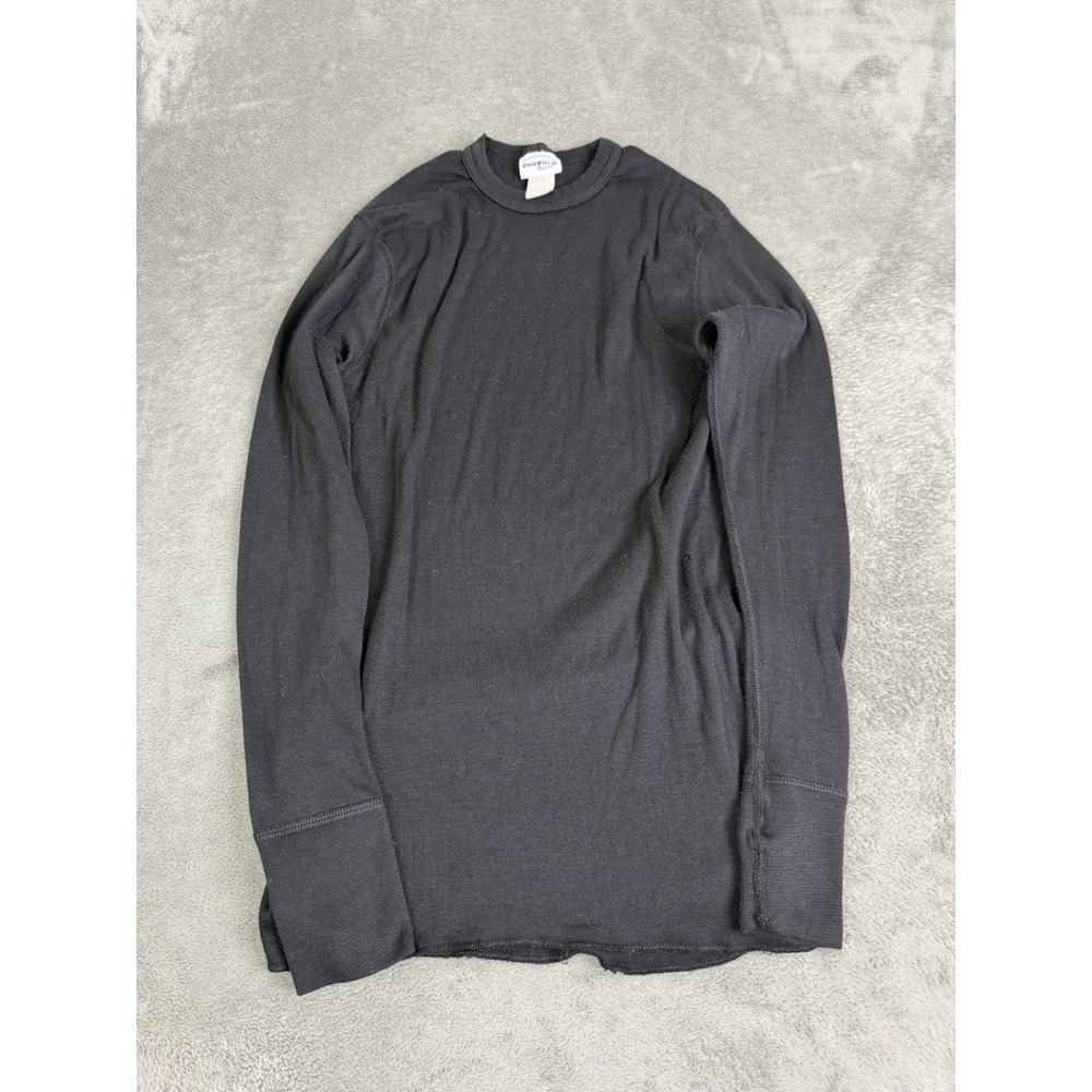 Vintage Duofold Thermal Long Sleeve T Shirt Men's Size Medium Black
